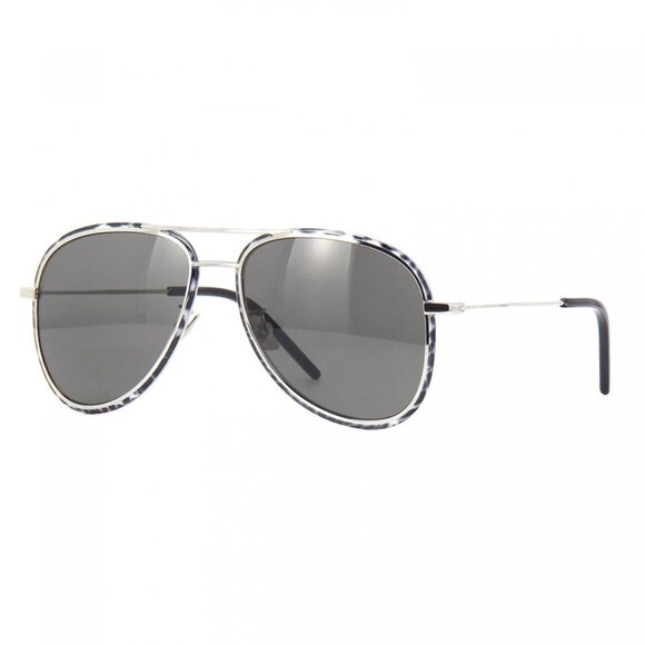 NWT SAINT LAURENT SUNGLASSES SILVER/GRAY